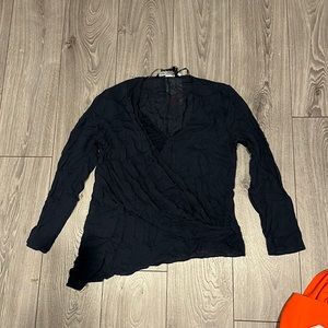 Navy Blue Zara Blouse